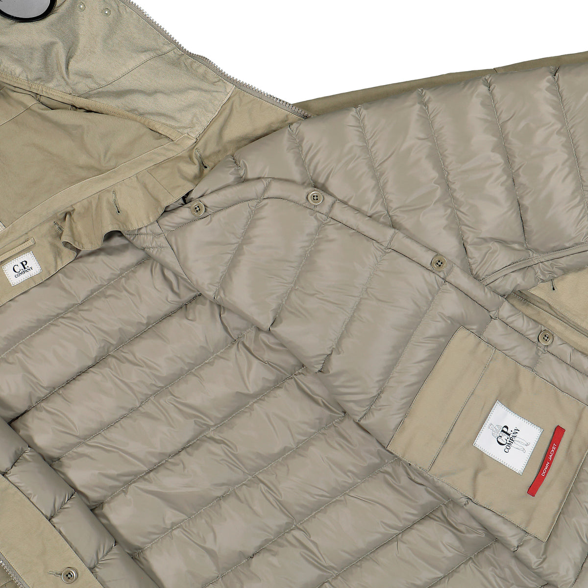 C.P. Company Twill Mixed Explorer Jacket Fallen Rock Jackets 21CMOW078A-110305G 356 Detail View 4 | Overkill
