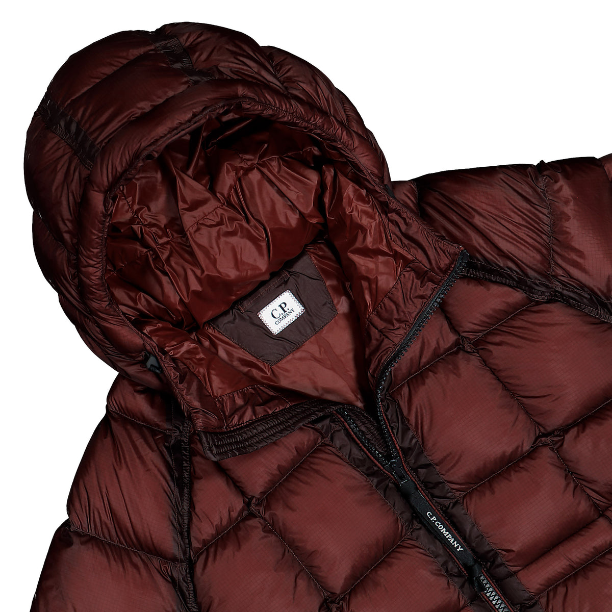 C.P. Company D.D. Shell Hooded Puffer Jacket Andorra Jackets 21CMOW702A-110416A 592 Detailfoto | Overkill