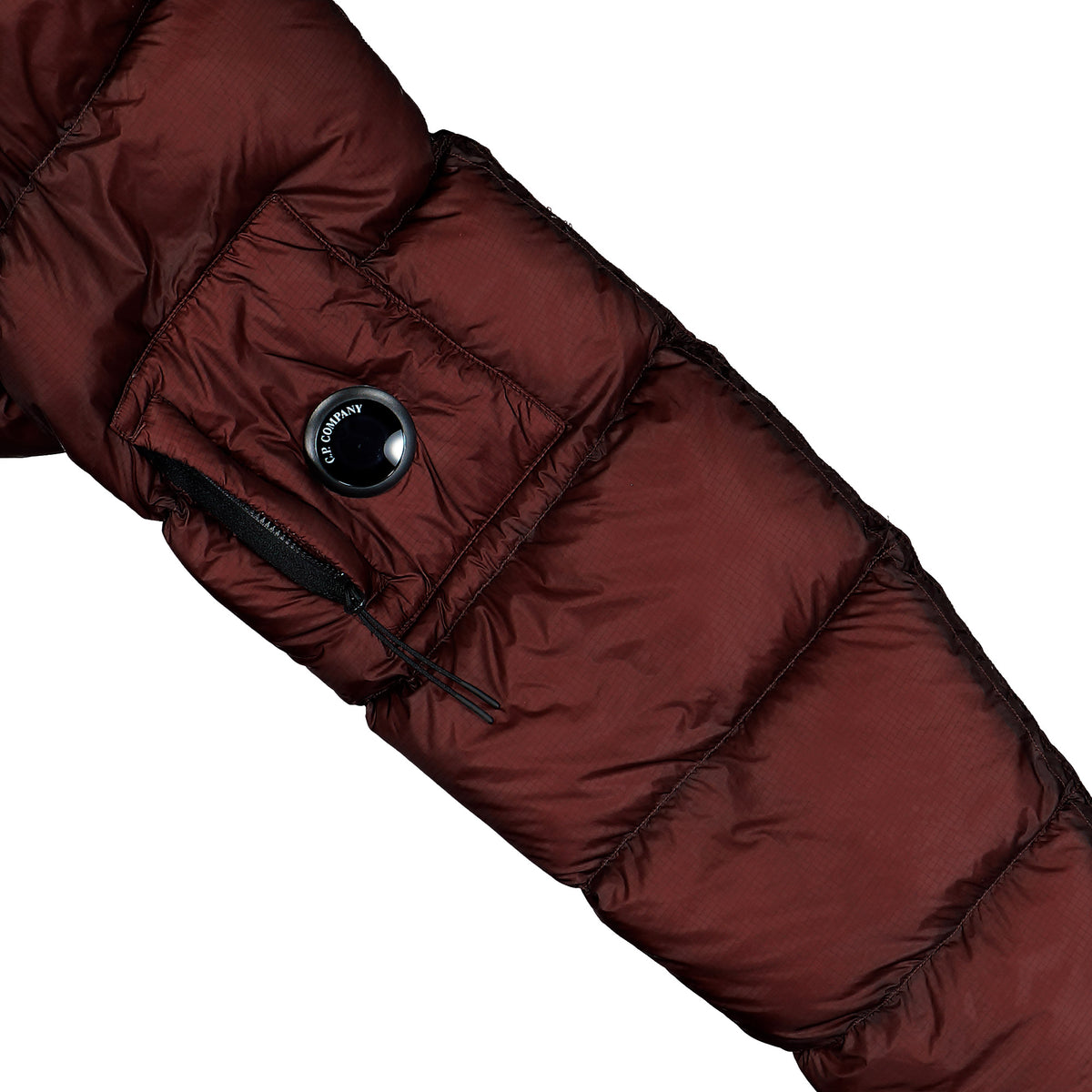 C.P. Company D.D. Shell Hooded Puffer Jacket Andorra Jackets 21CMOW702A-110416A 592 Detail View 2 | Overkill
