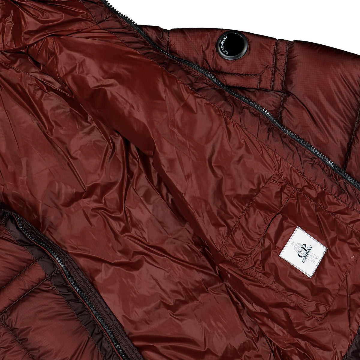 C.P. Company D.D. Shell Hooded Puffer Jacket Andorra Jackets 21CMOW702A-110416A 592 Detail View 3 | Overkill