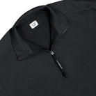 C.P. Company Diagonal Raised Fleece Half Zip Lens Sweatshirt Raven Sweatshirts 21CMSS033A-005086W 985 Detailfoto | Overkill