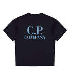 C.P. Company 30/1 Jersey Short Sleeve Comfort T-Shirt Total Eclipse T-Shirts 21CMTS135A-005100W 888 Close-up | Overkill
