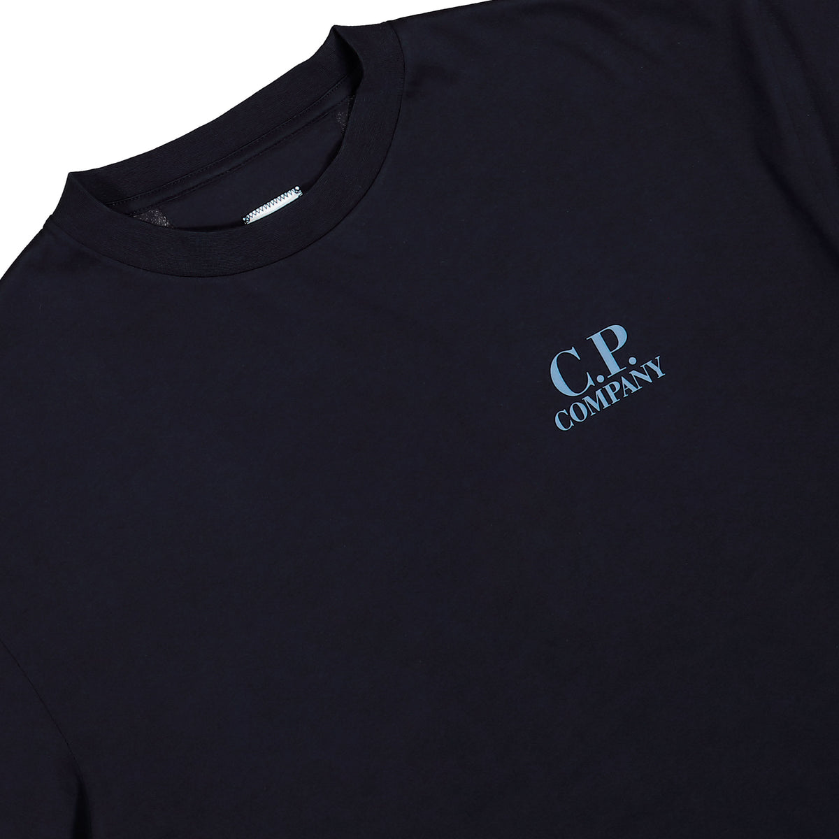 C.P. Company 30/1 Jersey Short Sleeve Comfort T-Shirt Total Eclipse T-Shirts 21CMTS135A-005100W 888 Detailfoto | Overkill