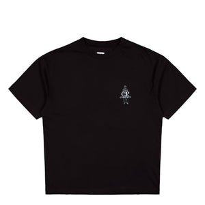 C.P. Company 30/1 Jersey Short Sleeve Comfort Logo T-Shirt Black T-Shirts 21CMTS166A-005100W 999 | Overkill