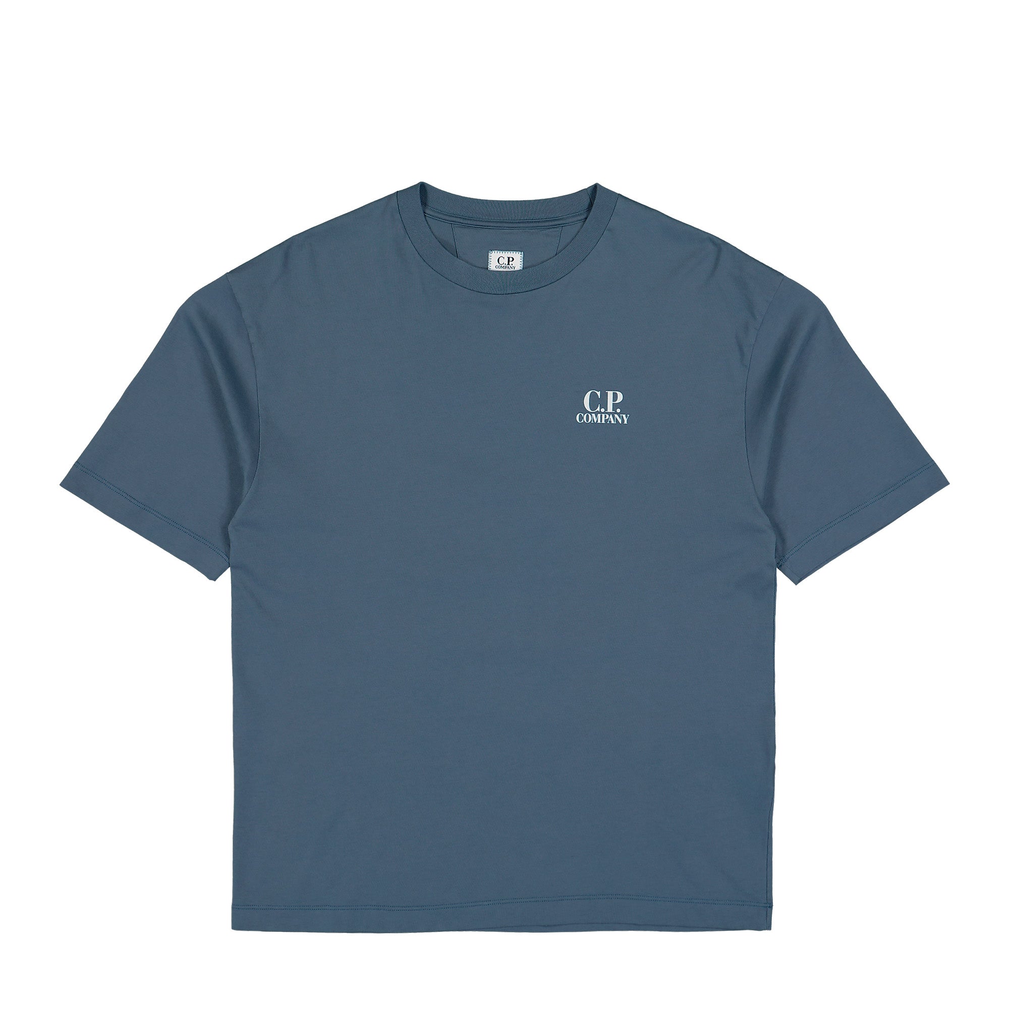 C.P. Company 30/1 Jersey Short Sleeve British Sailor T-Shirt Orion Blue T-Shirt 21CMTS209A-110579W 871 | Overkill
