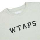 WTAPS Academy Crew Sweater Light Grey Sweatshirts Close-up | Overkill