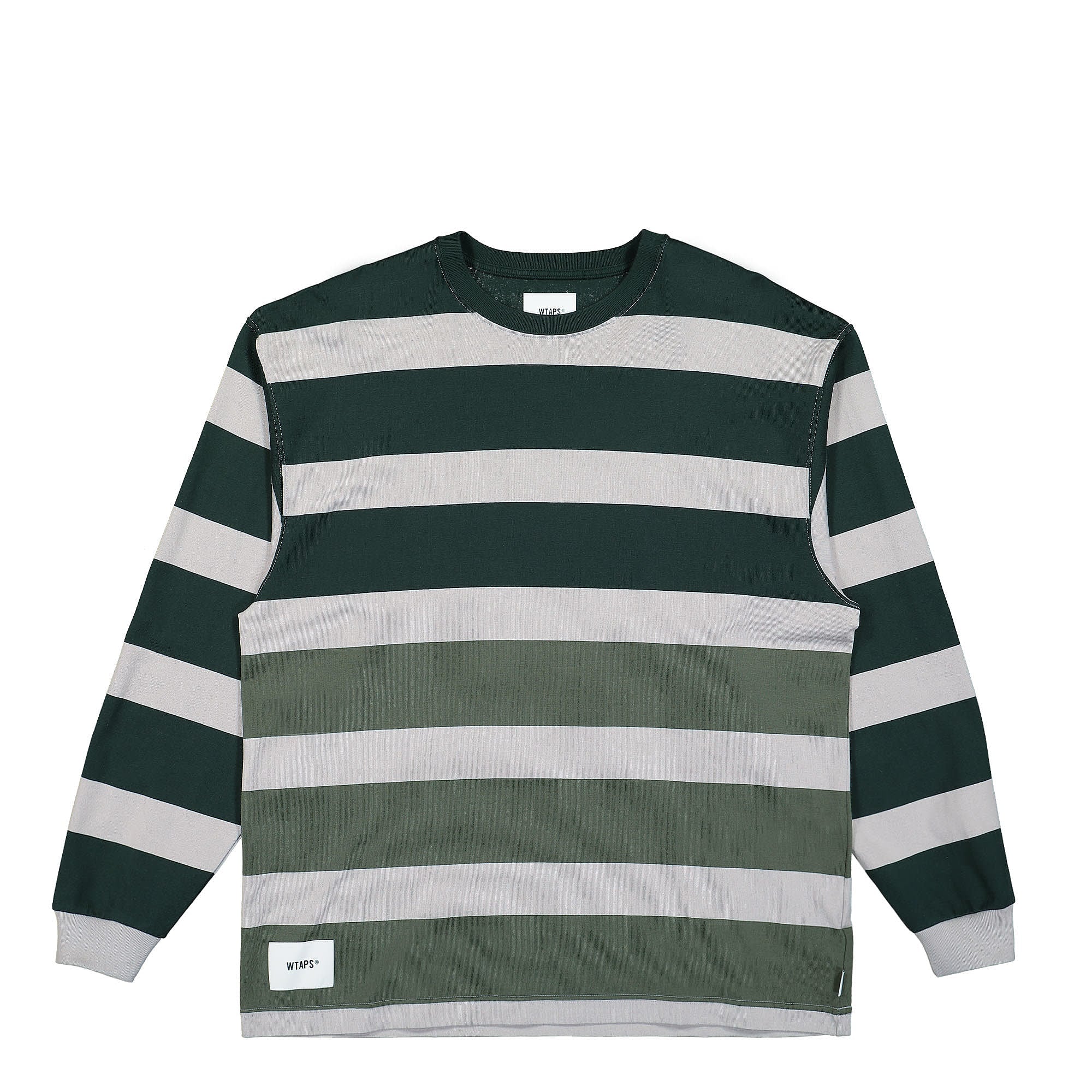 WTAPS Lane Longsleeve Tee Green Longsleeves 221ATDT-CSM28 | Overkill
