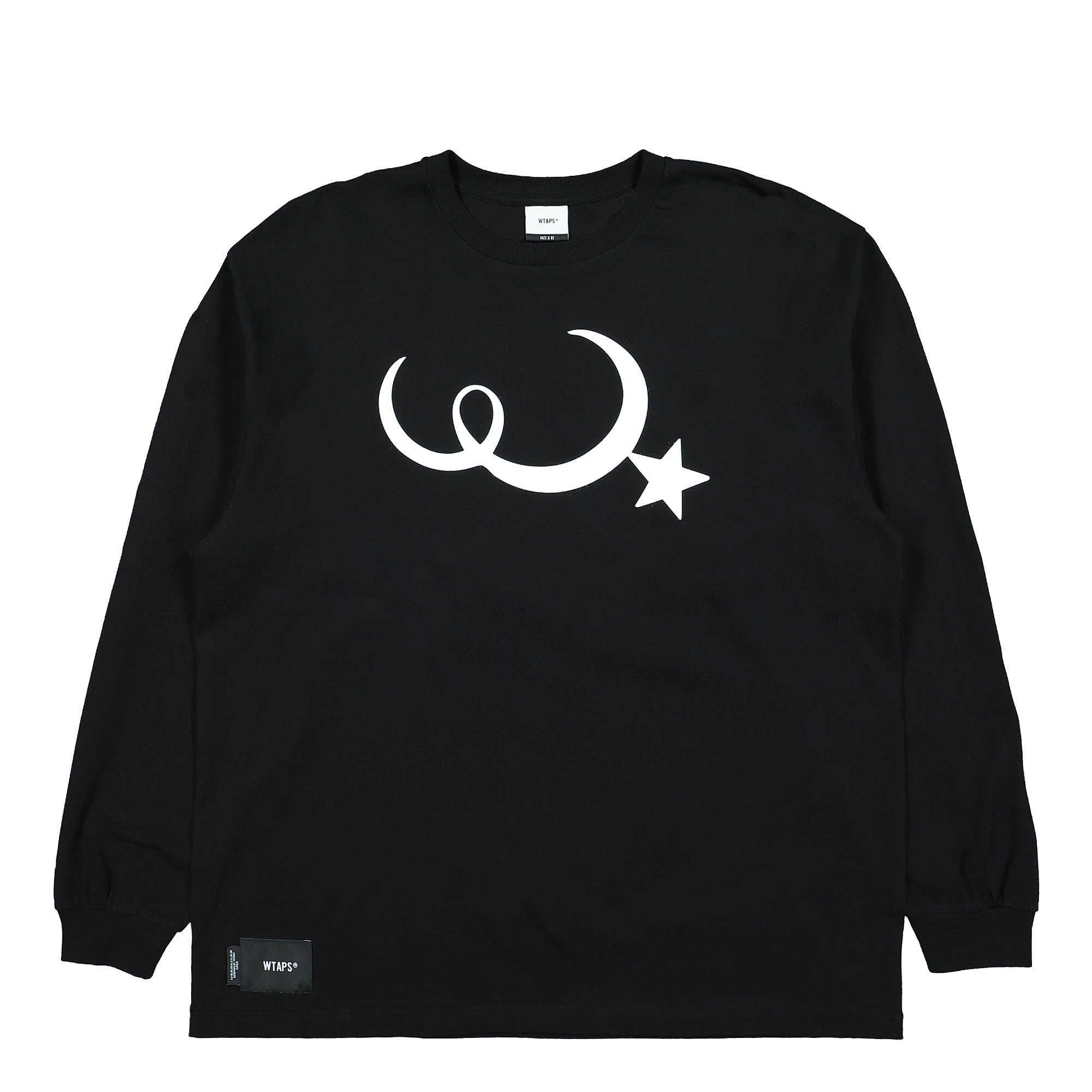 WTAPS Moon & Star Longsleeve Shirt Black Longsleeves 221ATDT-LTM02S | Overkill