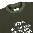 WTAPS Smock Nylon.Tussah Pullover Jacket Olive Drab Sweatshirts Close-up | Overkill