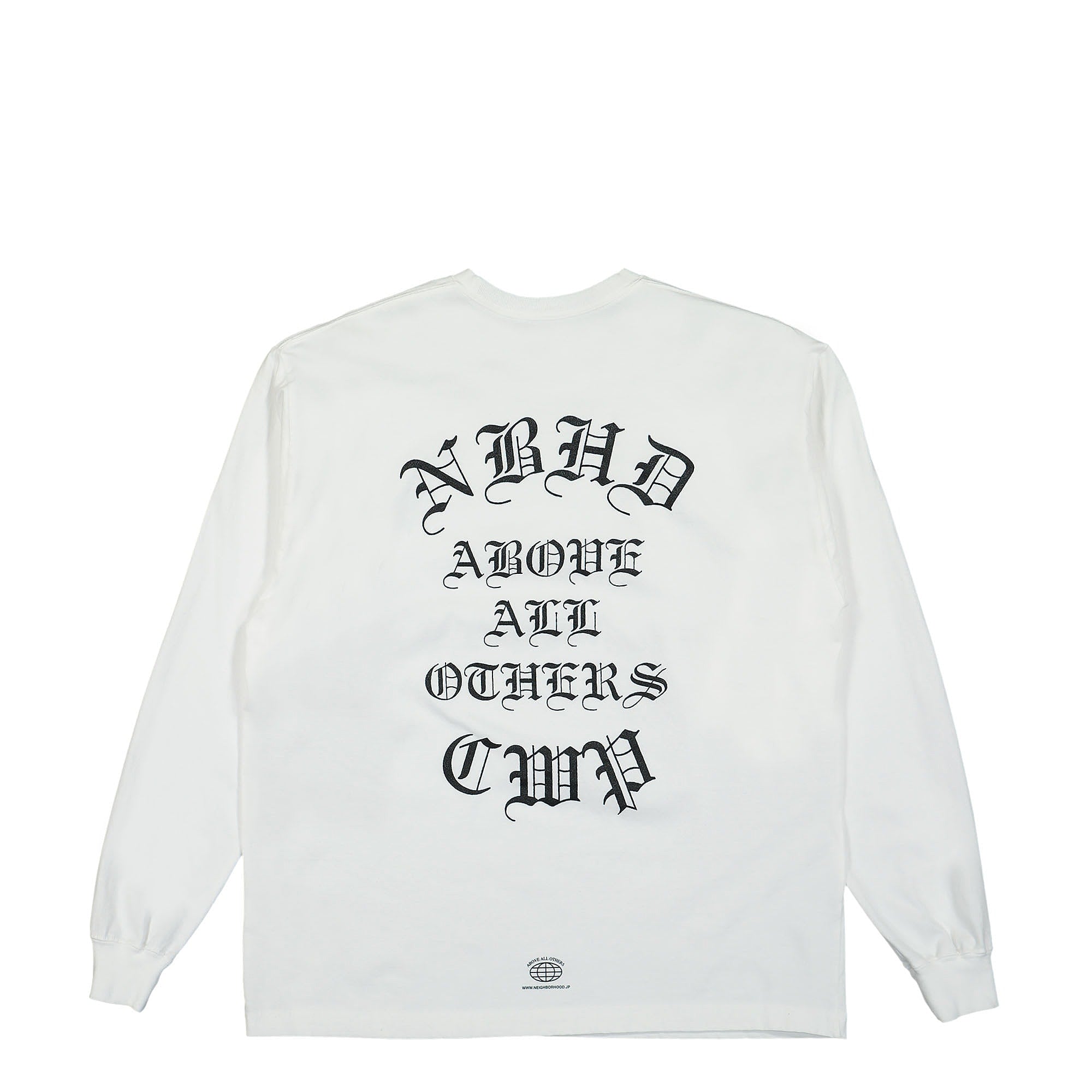 Neighborhood NH-2 Longsleeve Tee White Longsleeves Material | Overkill