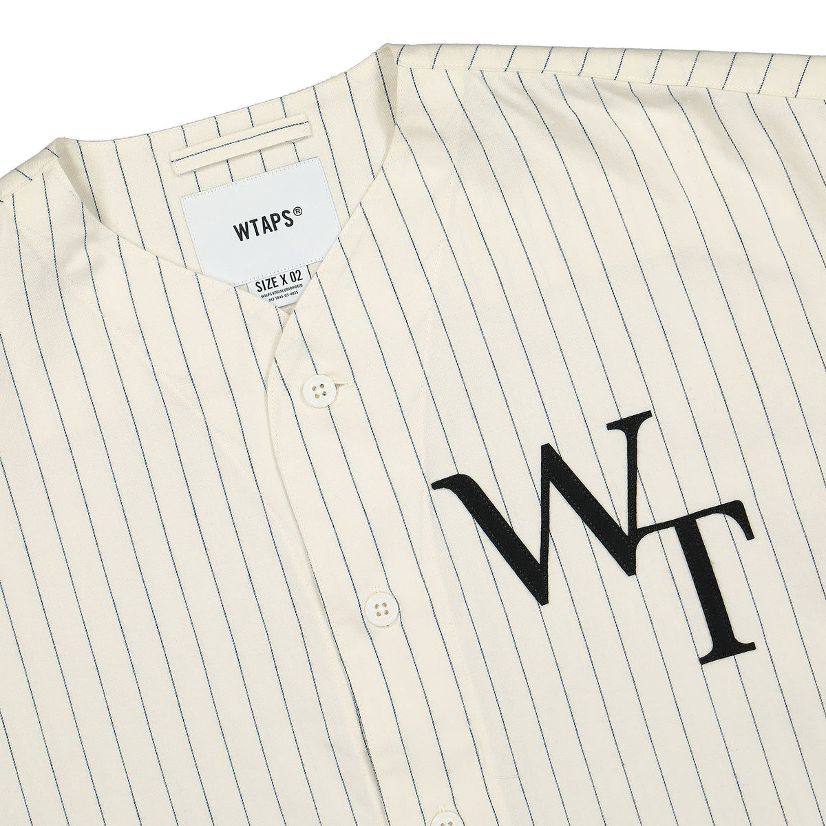 WTAPS League Longsleeve Shirt White Shirts Close-up | Overkill