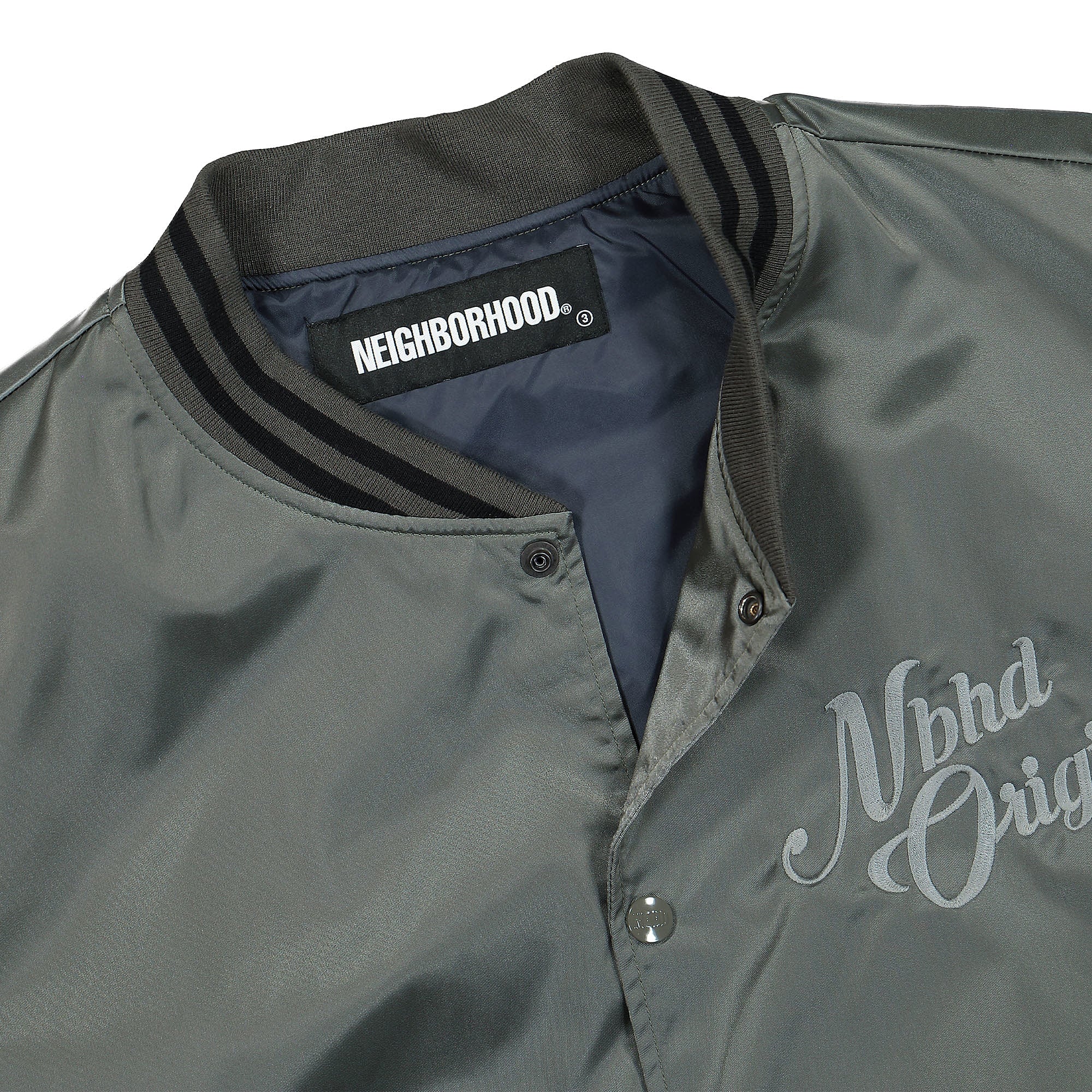 Neighborhood B.B. / N-Jacket Charcoal Bomber & Varsity Jackets Material | Overkill