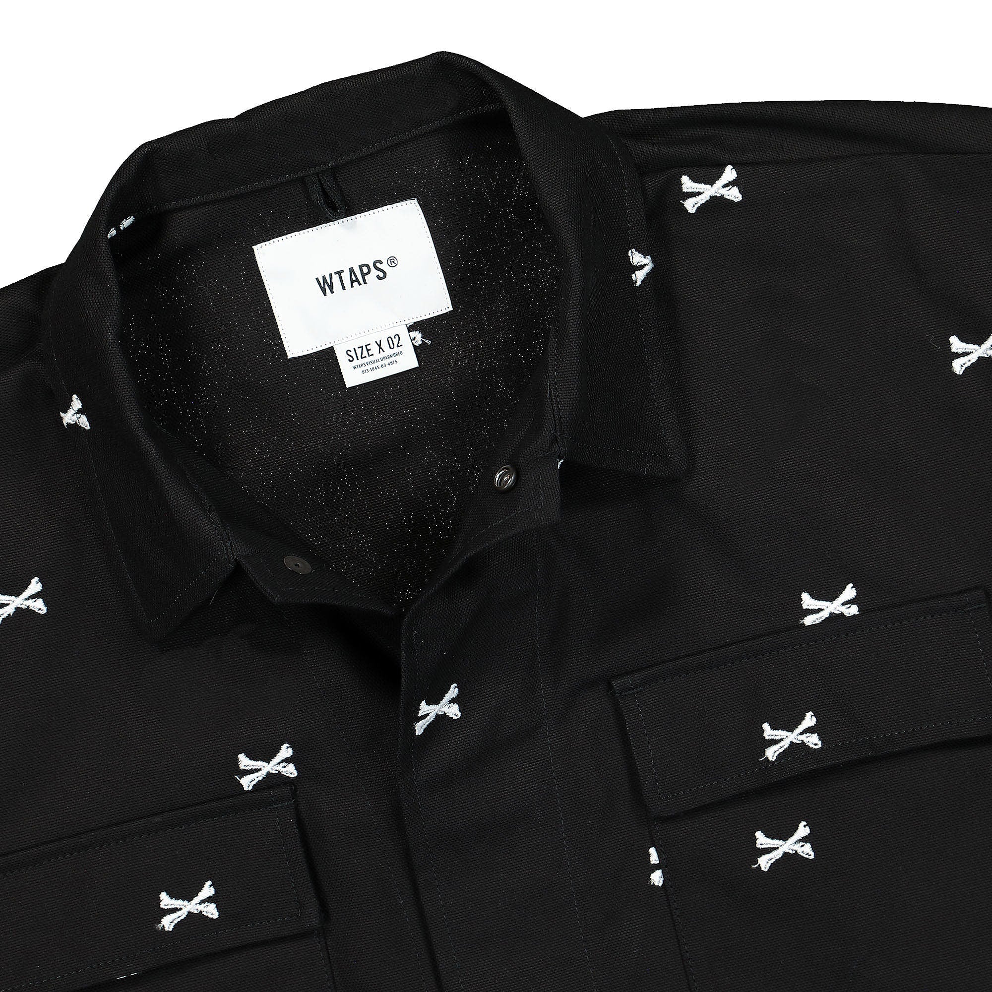WTAPS Jungle 01 Longsleeve Shirt Black Longsleeves Close-up | Overkill