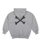 WTAPS Cross Bones Hoodie Ash Gray Hoodies Close-up | Overkill