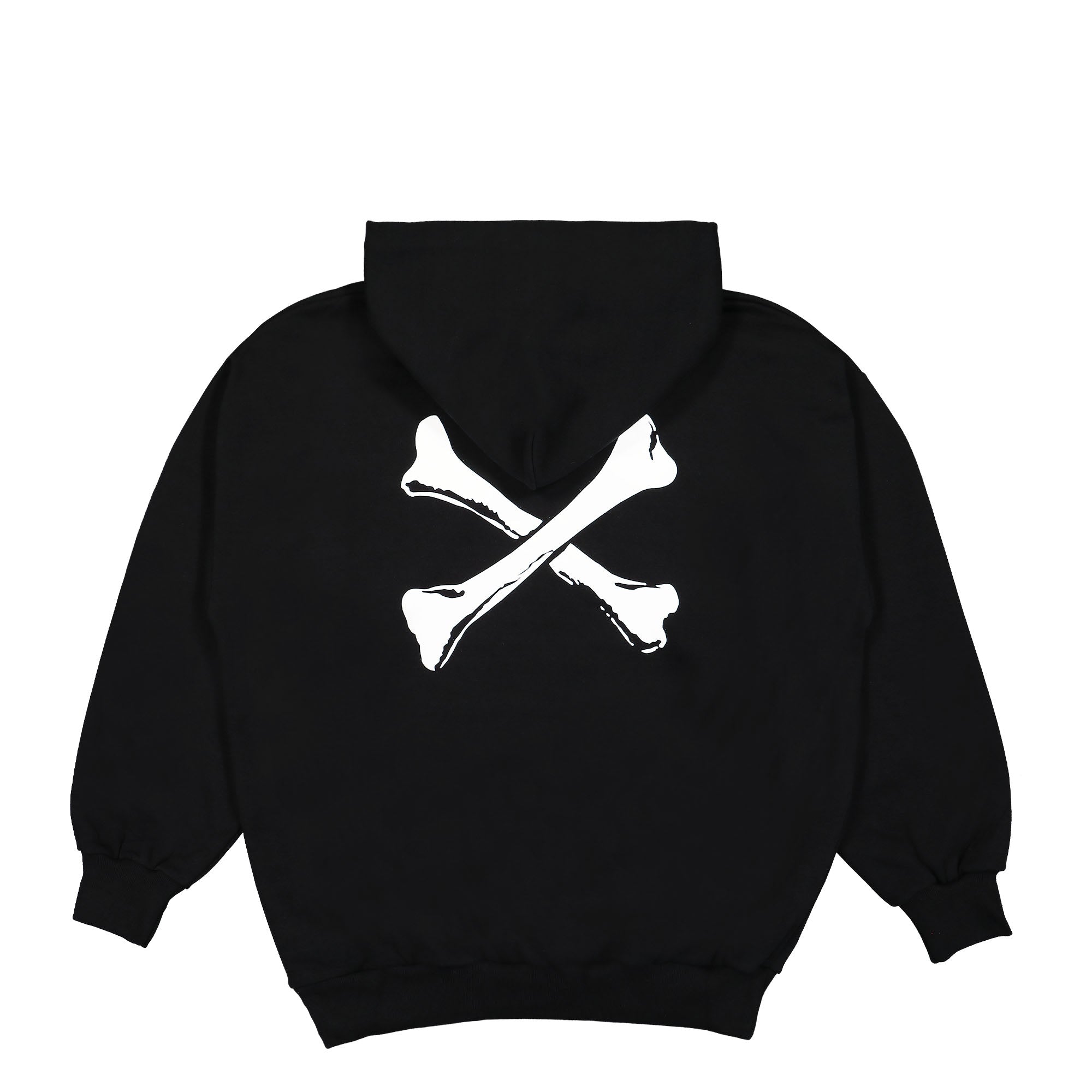 WTAPS Cross Bones Hoodie Black Hoodies Close-up | Overkill