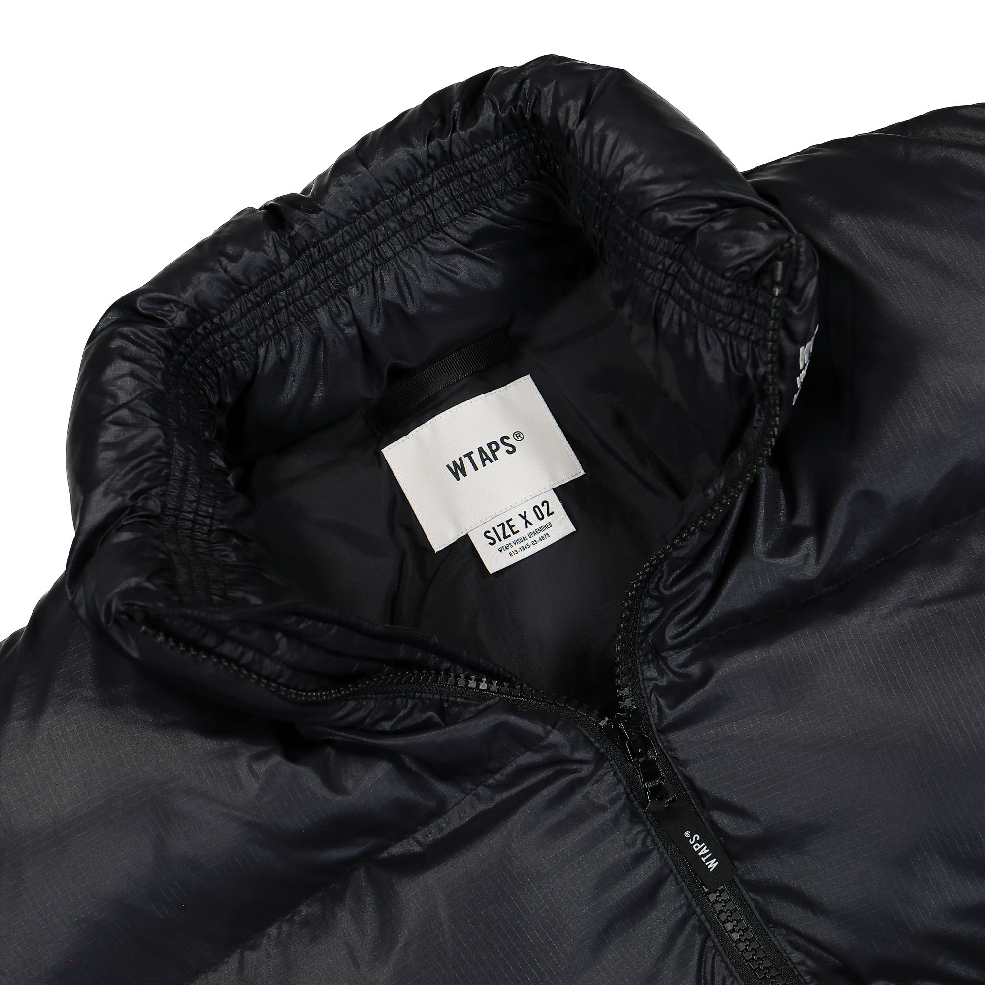 WTAPS Bivouac Fortless Ripstop Jacket Black Puffer Jackets Close-up | Overkill