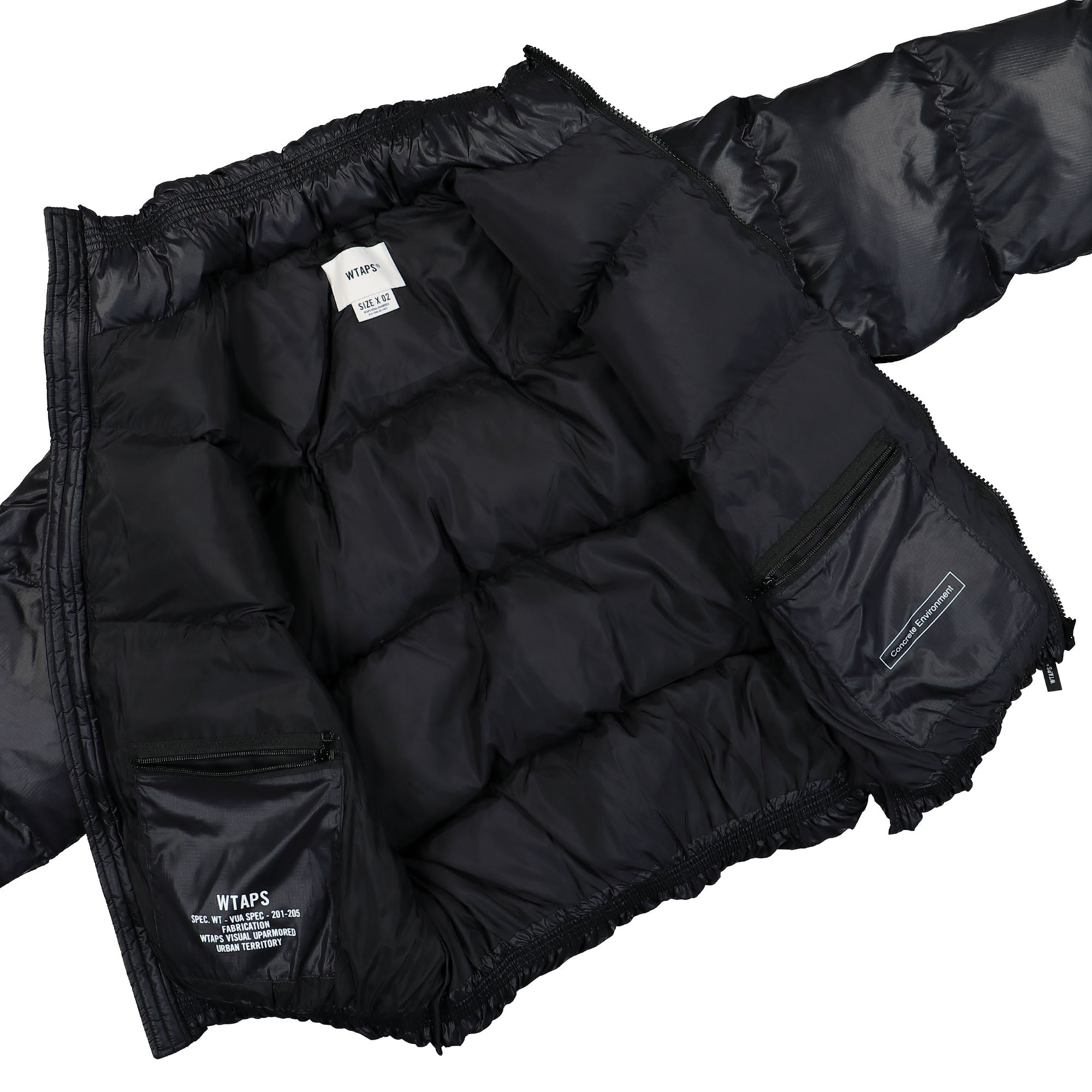 WTAPS Bivouac Fortless Ripstop Jacket Black Puffer Jackets Detail view 1 | Overkill