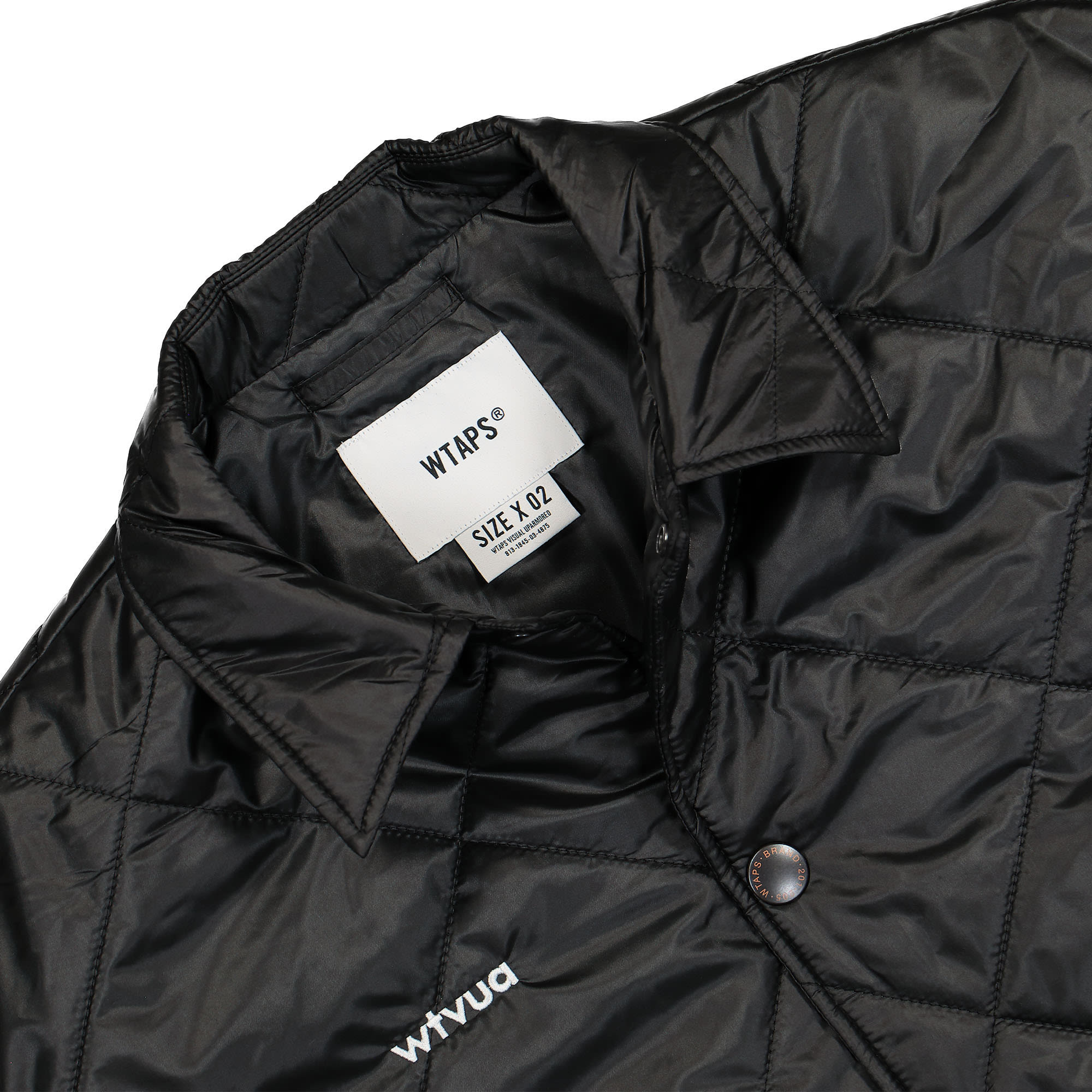 WTAPS WTVUA Chief 01 Jacket Black Jackets Close-up | Overkill