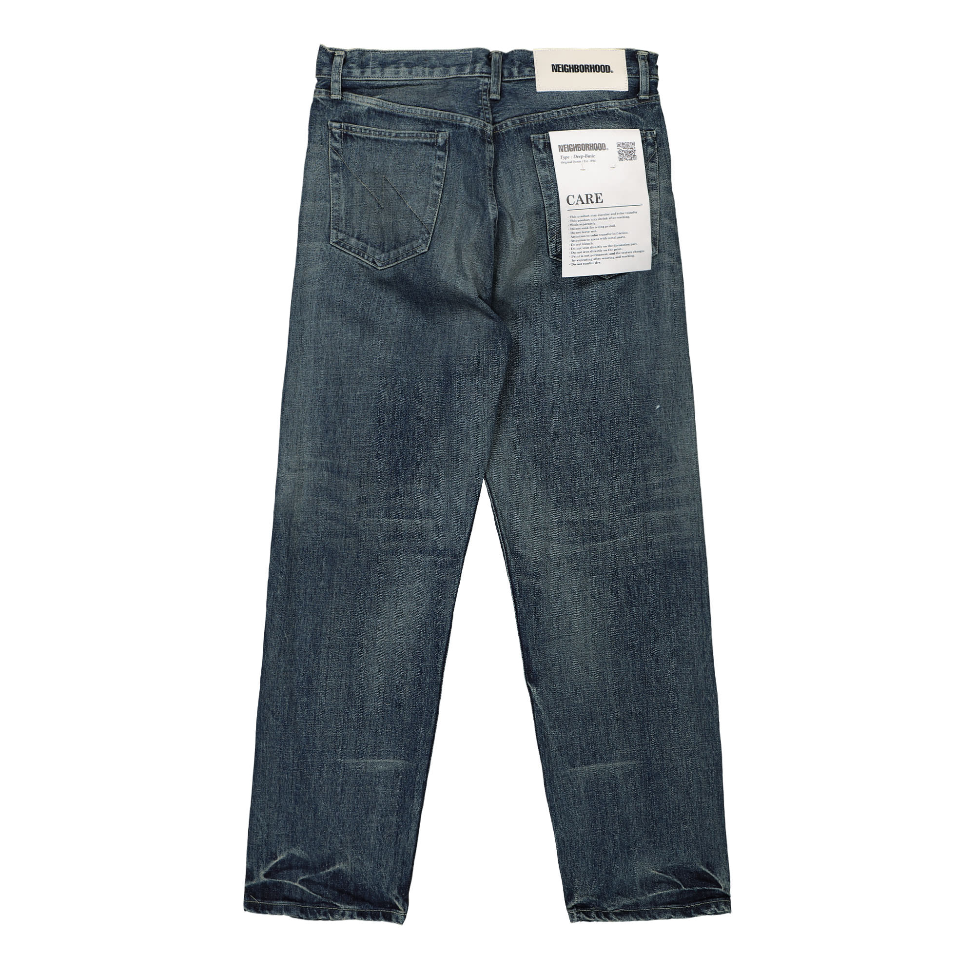 Neighborhood Washed Denim DP Basic Pant Indigo Sweat & Track Pants Material | Overkill