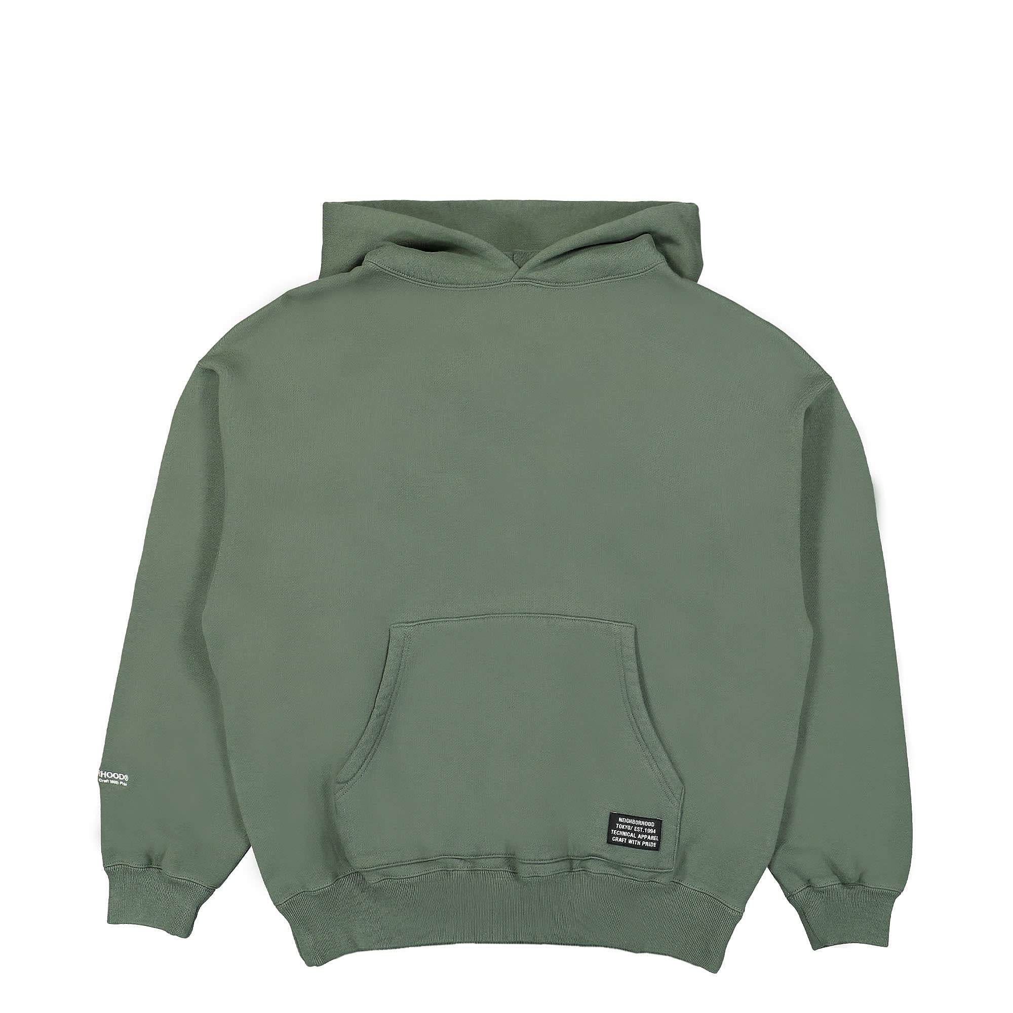 Neighborhood SD-S LS. CO Hooded Sweatshirt Green Hoodies 222FPNH-CSM04 | Overkill