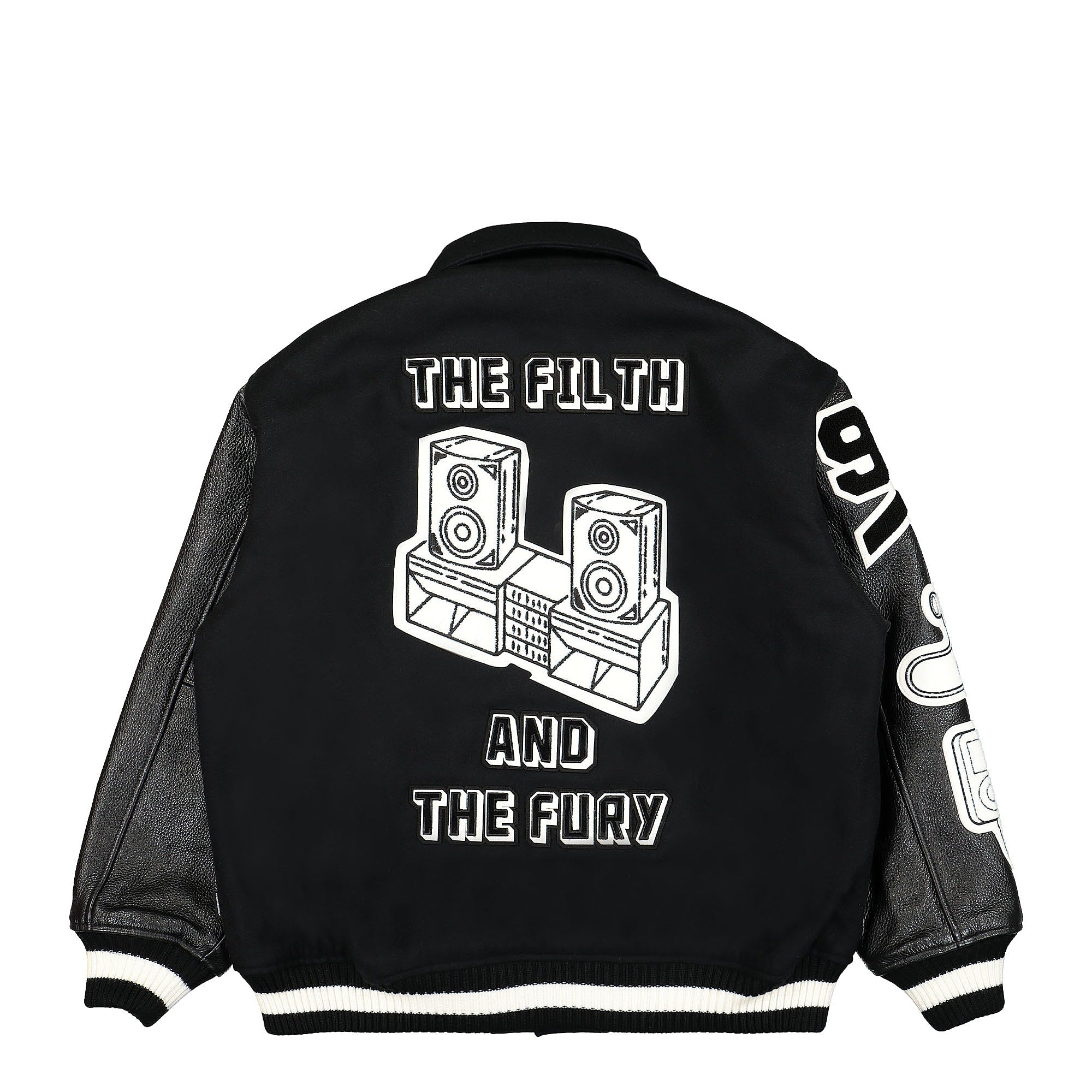 Neighborhood Stadium JK. WO Jacket Black Jackets Close-up | Overkill