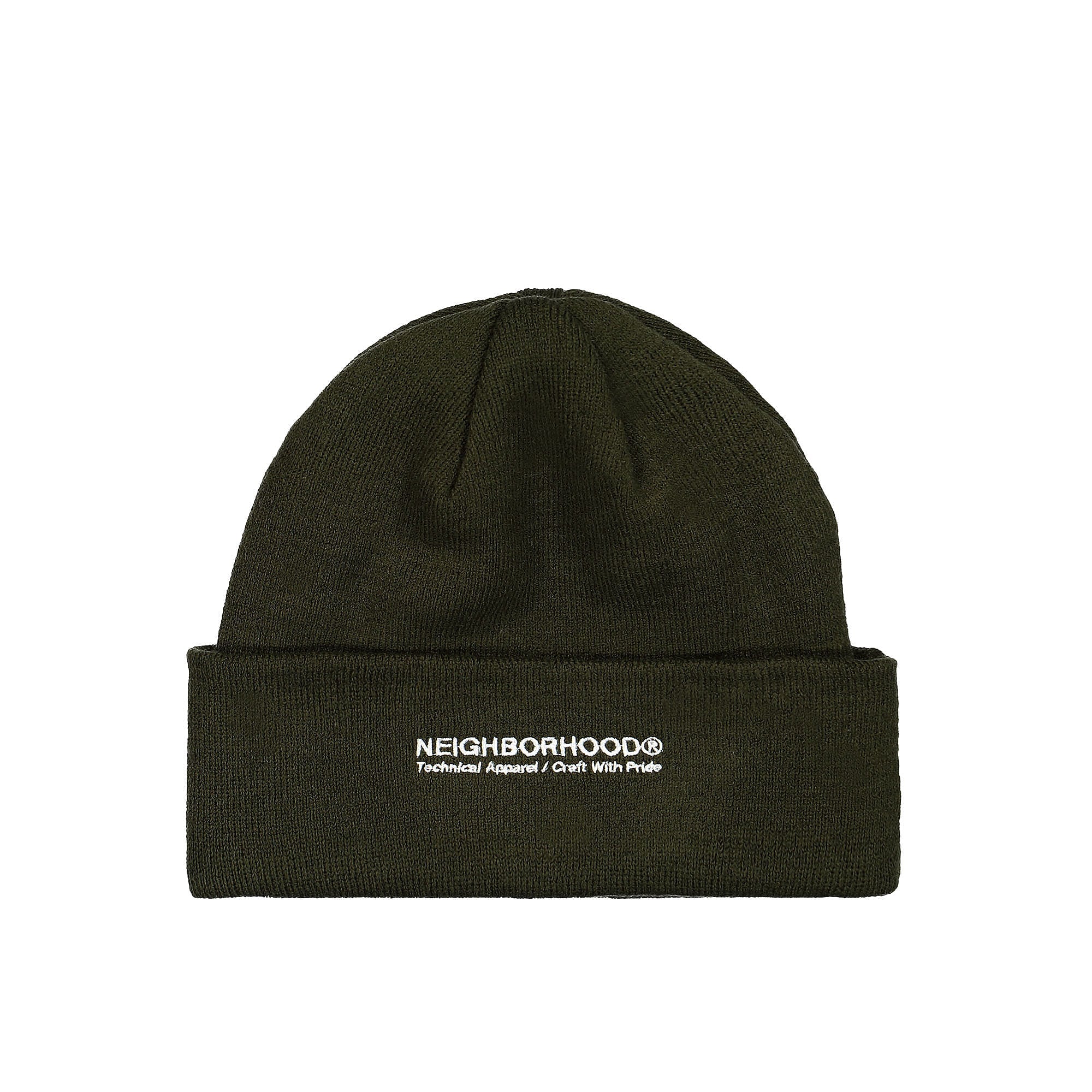 Neighborhood AC. Beanie Cap Olive Drab Beanies 222YGNH-HT01 | Overkill