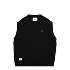 WTAPS Ditch Knit Vest Black Sweater Vests 222MADT-KNM01 | Overkill