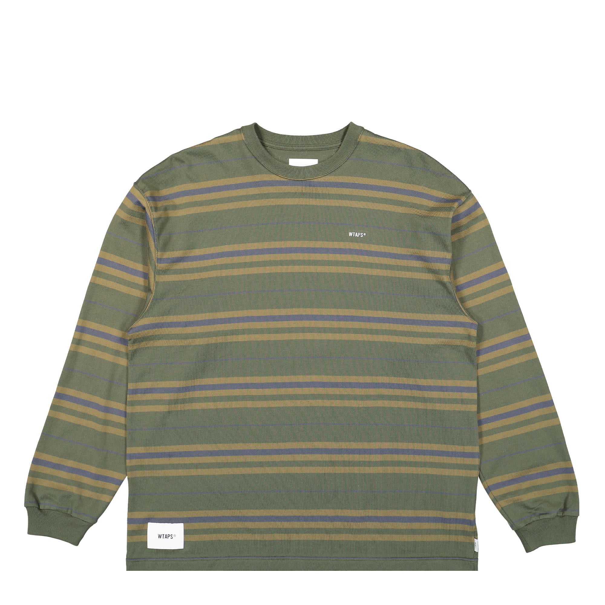 WTAPS BDY 02 Longsleeve Sweater 231ATDT-CSM21 / Olive Drab | OVERKILL