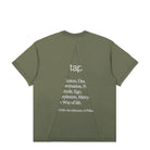 WTAPS Ingredient T-Shirt Olive Drab T-Shirts Close-up | Overkill