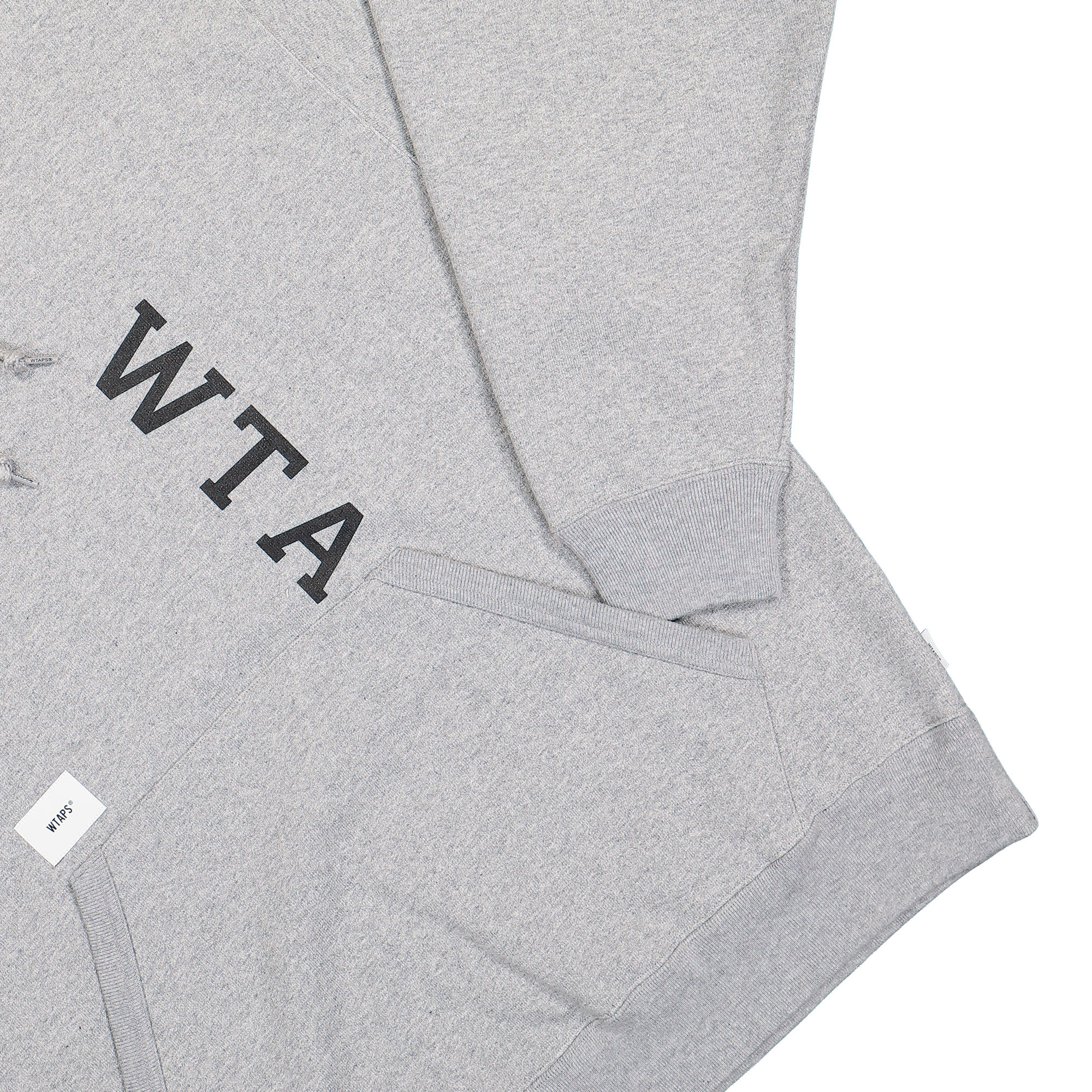 WTAPS Design 01 Hooded Sweatshirt Ash Gray Hoodies Detailfoto | Overkill