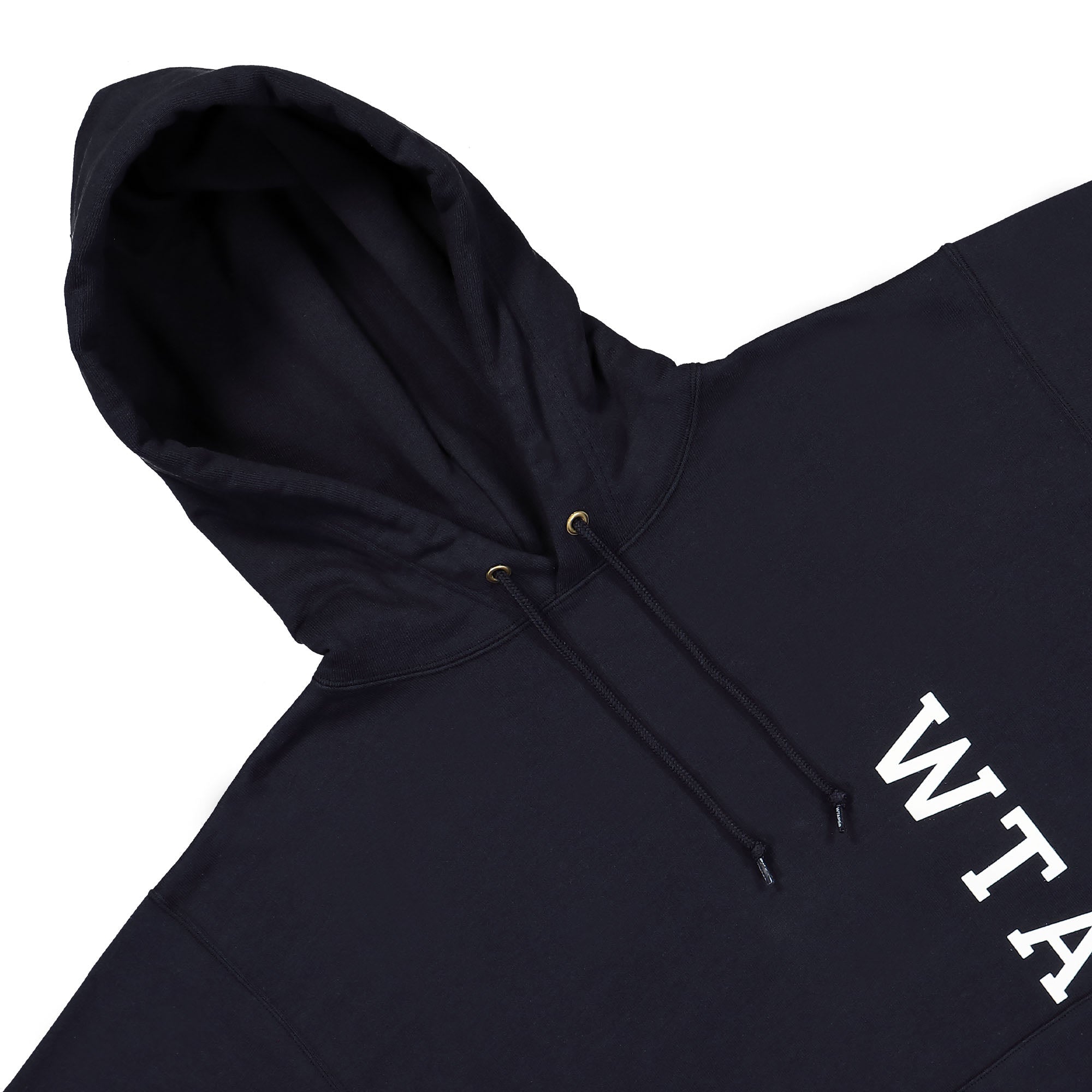 WTAPS Design 01 Hooded Sweatshirt Navy Hoodies Close-up | Overkill