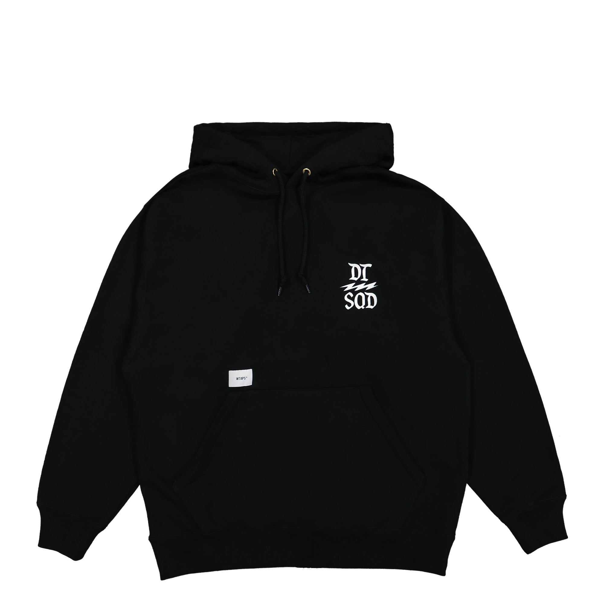 WTAPS Design 02 Hooded Sweatshirt 231ATDT-CSM09 / Black | OVERKILL