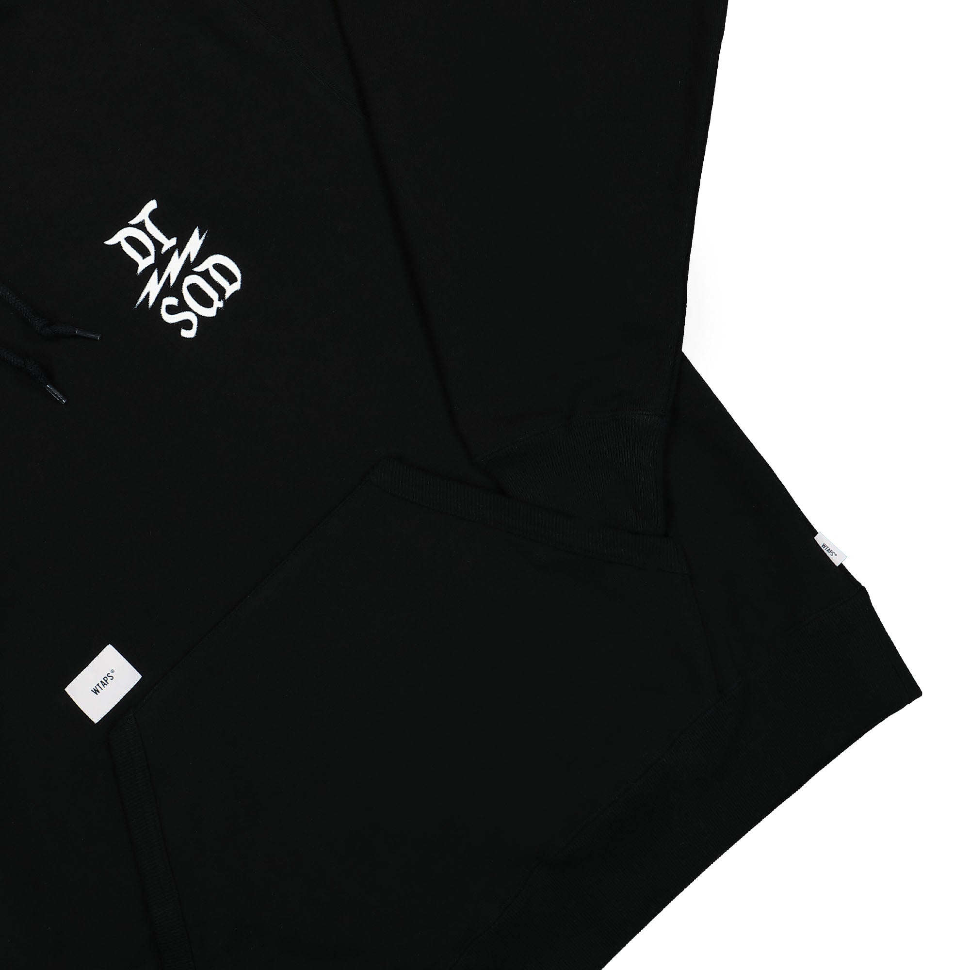 WTAPS Design 02 Hooded Sweatshirt Black Hoodies Detailfoto | Overkill