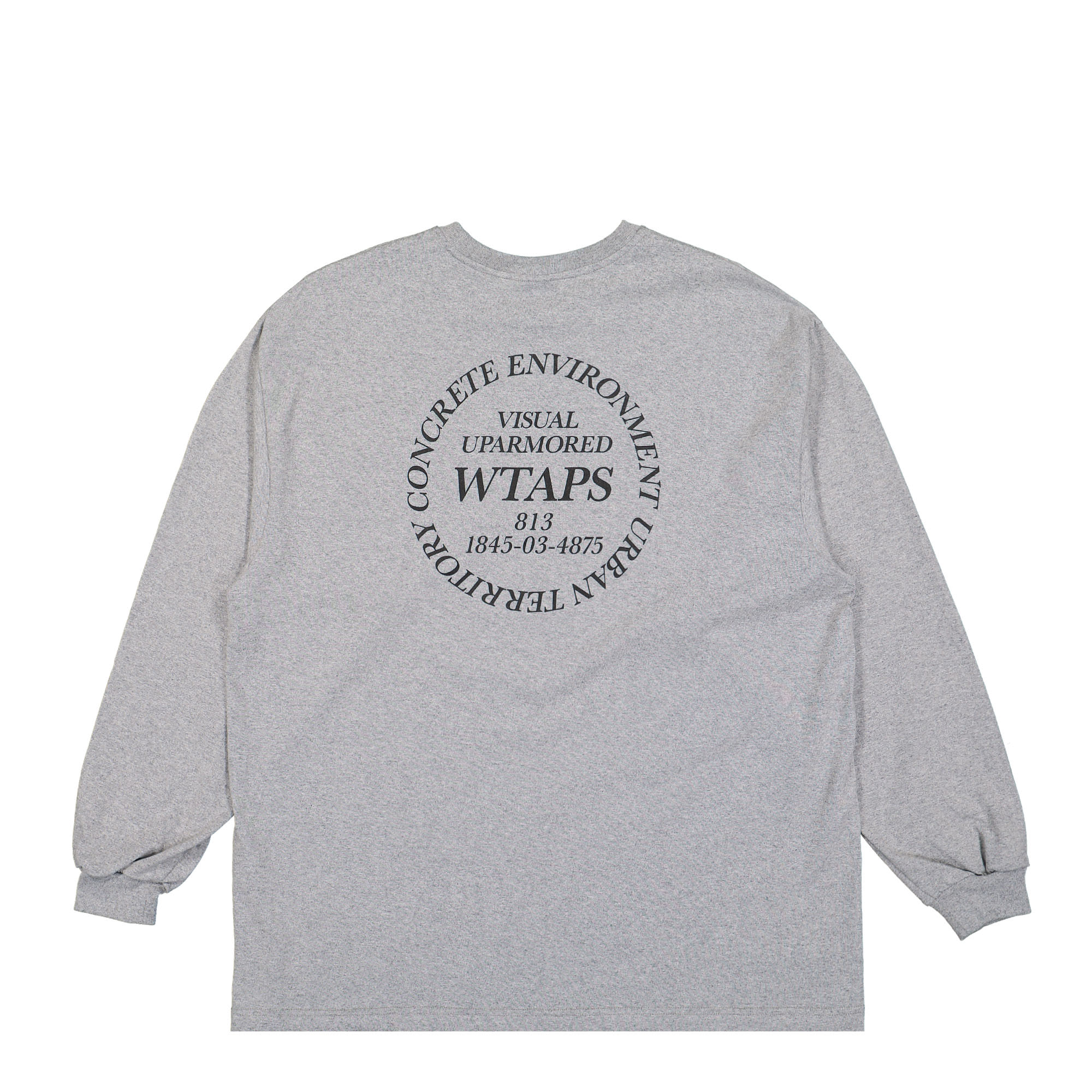 WTAPS Urban Transition Longsleeve T-Shirt Ash Gray Longsleeves Close-up | Overkill