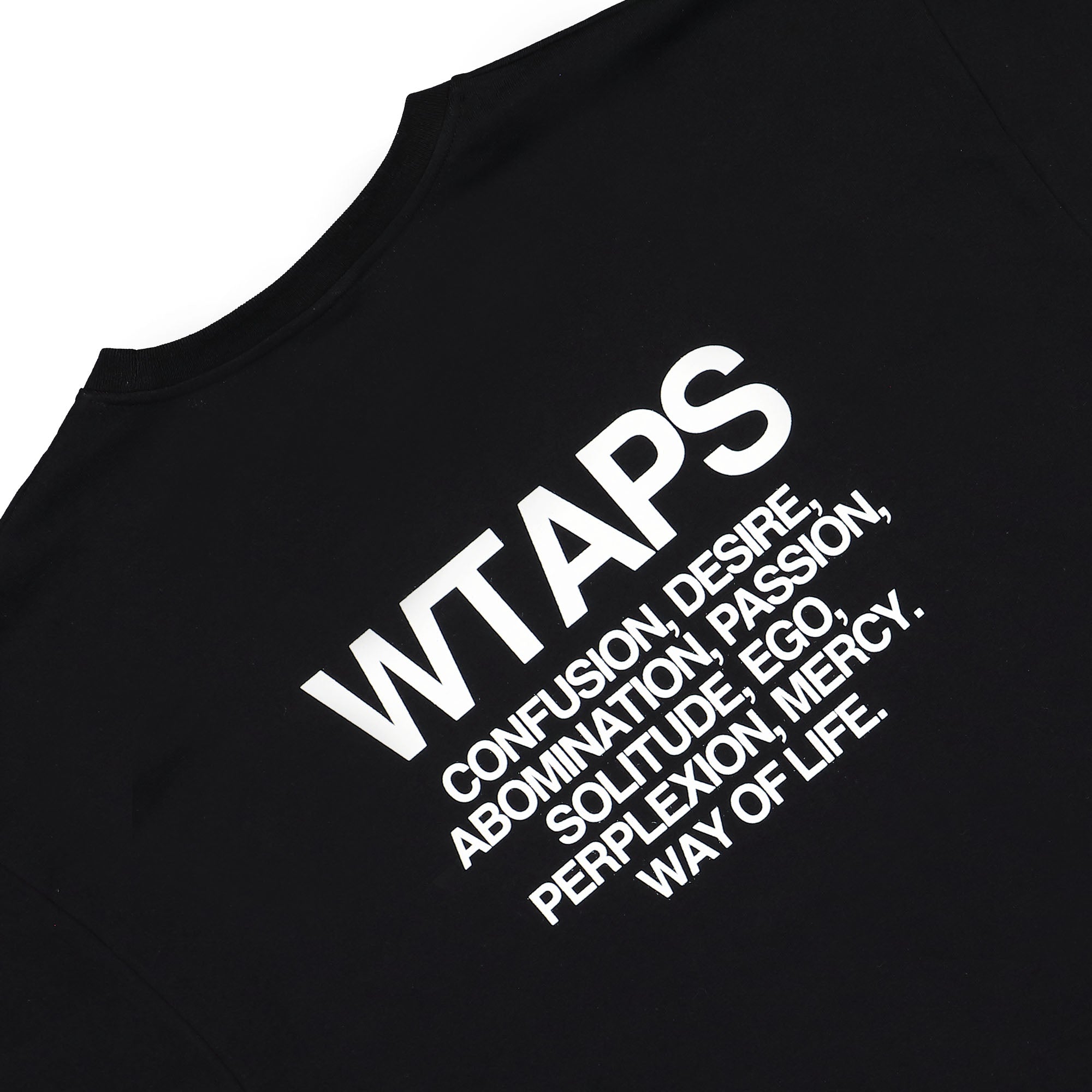 WTAPS Ingredients Longsleeve T-Shirt Black Longsleeves Detail view 1 | Overkill