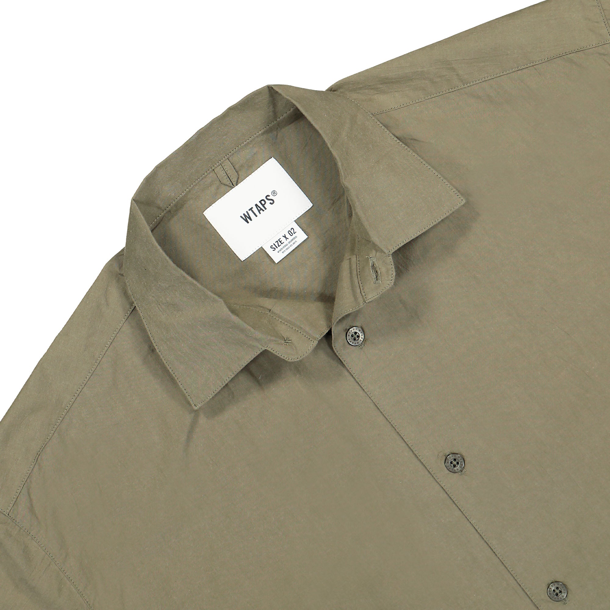 WTAPS Ingredient SS Shirt Olive Drab Shirts Material | Overkill
