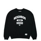 Neighborhood College Logo Crew Sweatshirt LS Black Sweatshirts 231FPNH-CSM01 / Black | Overkill