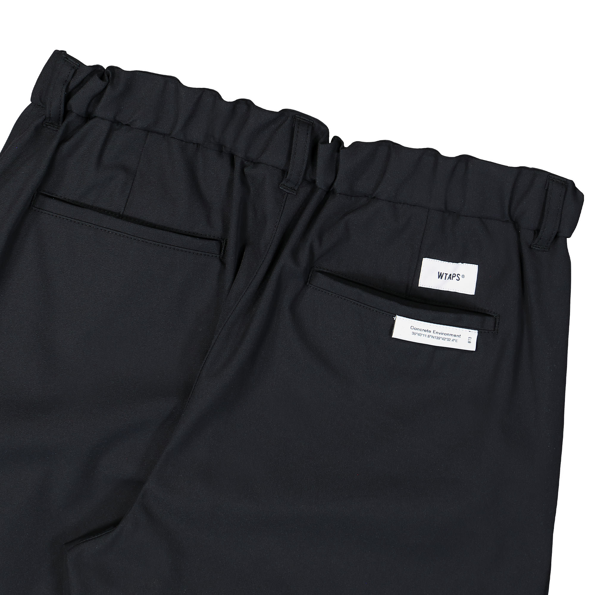 WTAPS TRDT2301 Poly. Twill. Dot Sight Trousers Black Casual Pants Detail view 2 | Overkill
