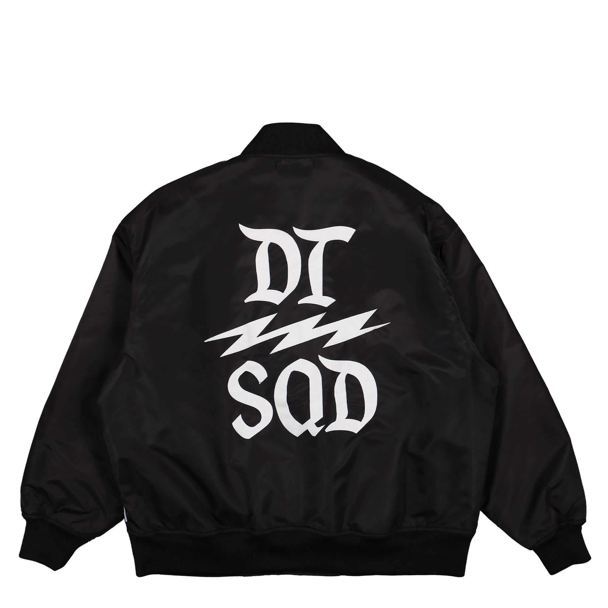 WTAPS DSQD Team Jacket Black Bomber & Varsity Jackets Close-up | Overkill