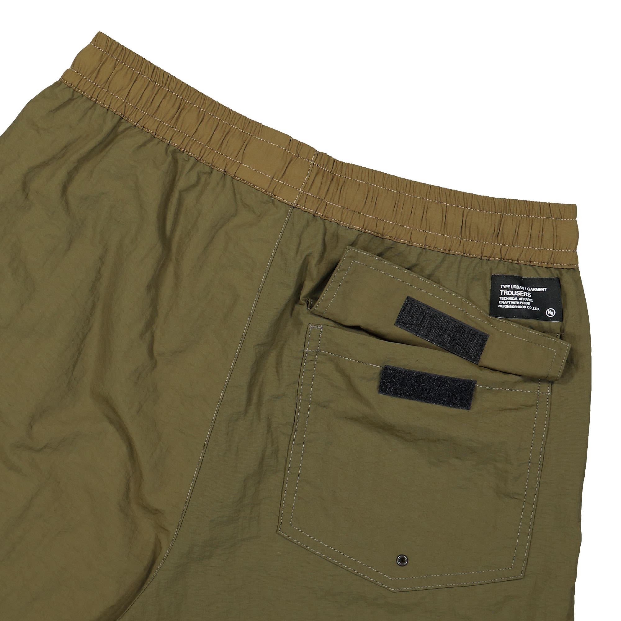 Neighborhood Swim Short Pants Olive Drab Swimwear Detail view 1 | Overkill