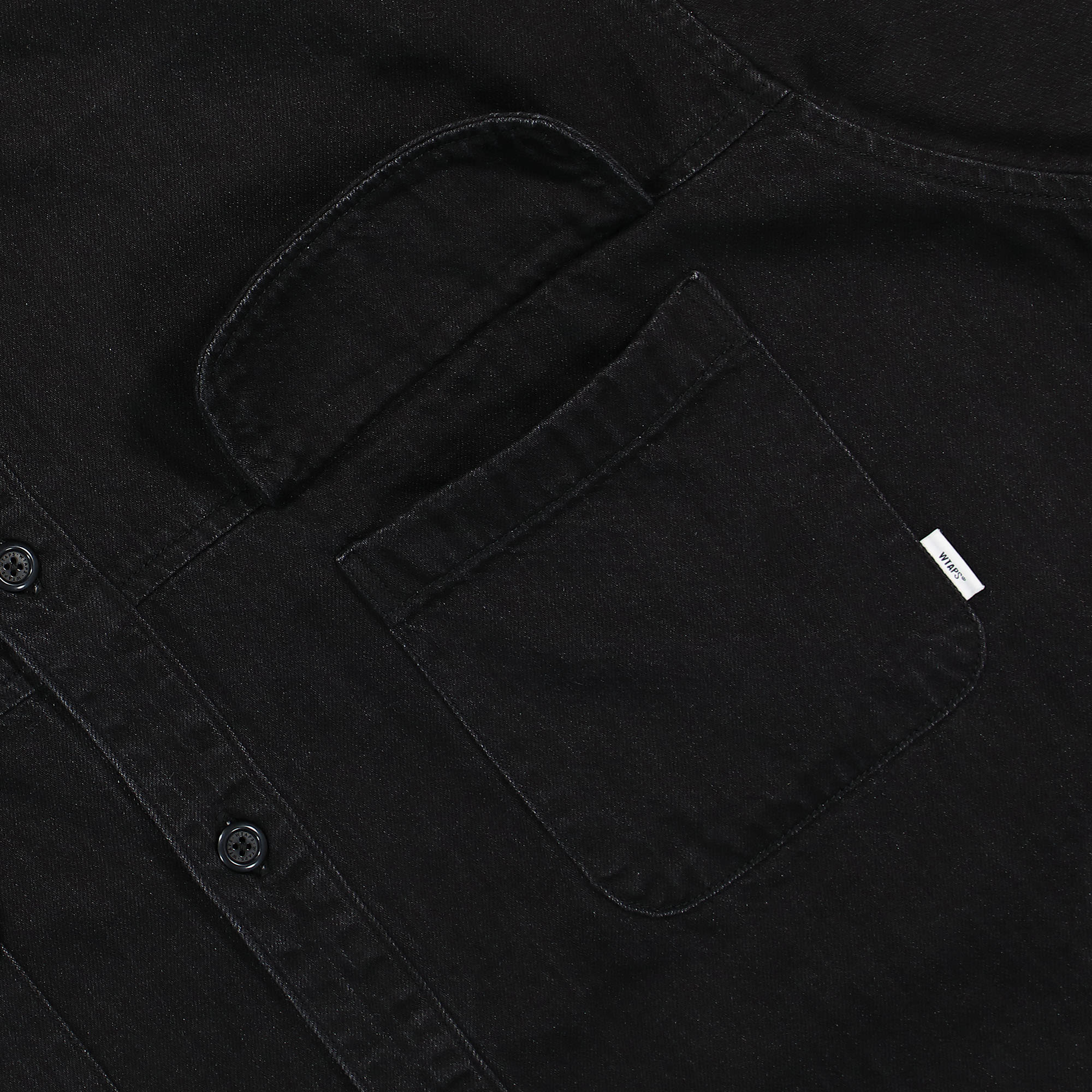 WTAPS WCPO Denim Shirt Black Shirts Detailfoto | Overkill