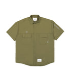 WTAPS Ladder Broadcloth Coolmax Shirt Olive Drab Shirts 231WVDT-SHM03 / Olive Drab | Overkill