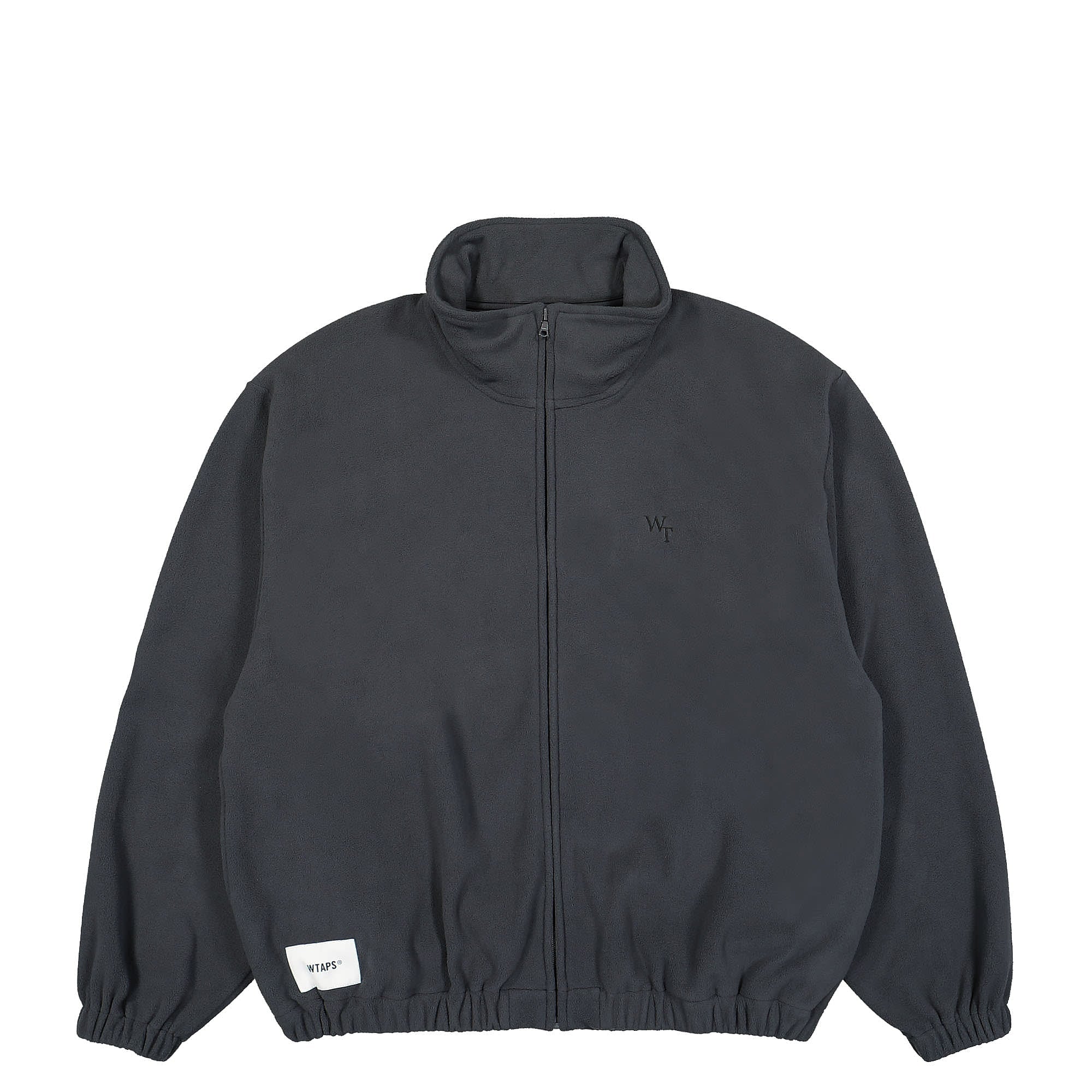 WTAPS Chief / Sweater / Poly. League Charcoal Fleece Jackets 232ATDT-CSM32 / Charcoal | Overkill