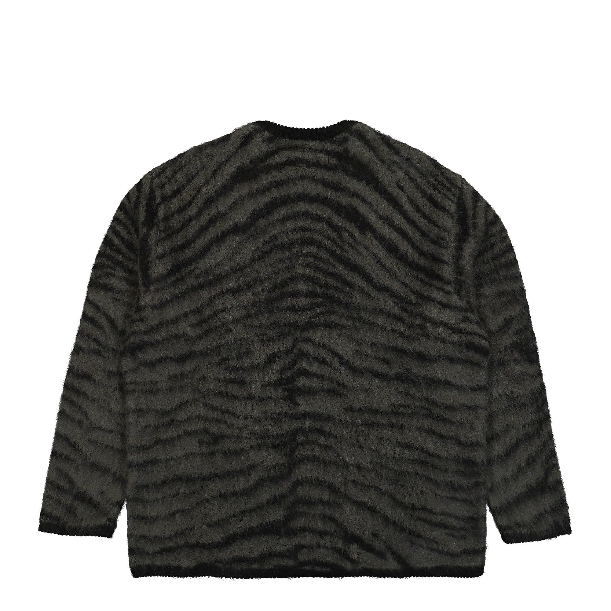 Neighborhood Tiger Pattern Mohair Cardigan 232FUNH-KNM02 / Black