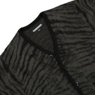 Neighborhood Tiger Pattern Mohair Cardigan Black Cardigans Close-up | Overkill