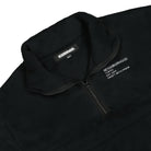 Neighborhood Fleece Half Zip LS Shirt Black Sweatshirts Close-up | Overkill
