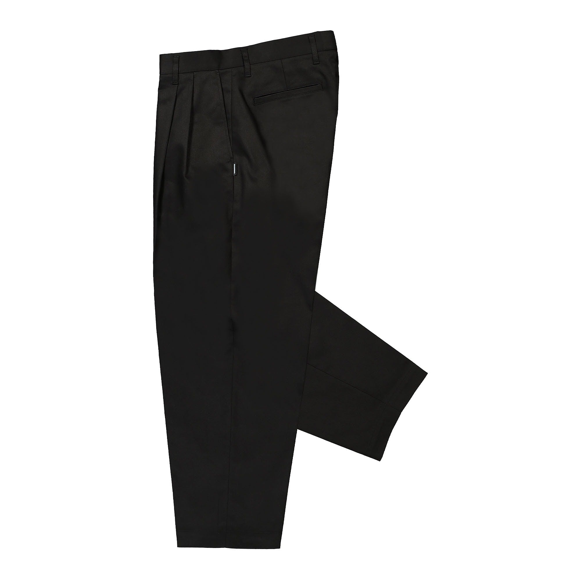 Neighborhood Two Tuck Pants Black Casual Pants Close-up | Overkill