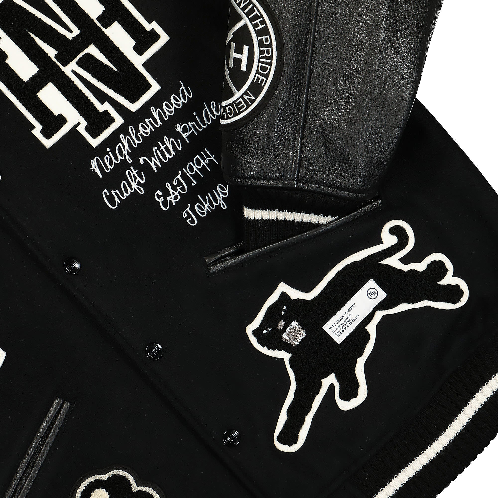 Neighborhood Stadium Jacket Black Bomber & Varsity Jackets Detailfoto | Overkill