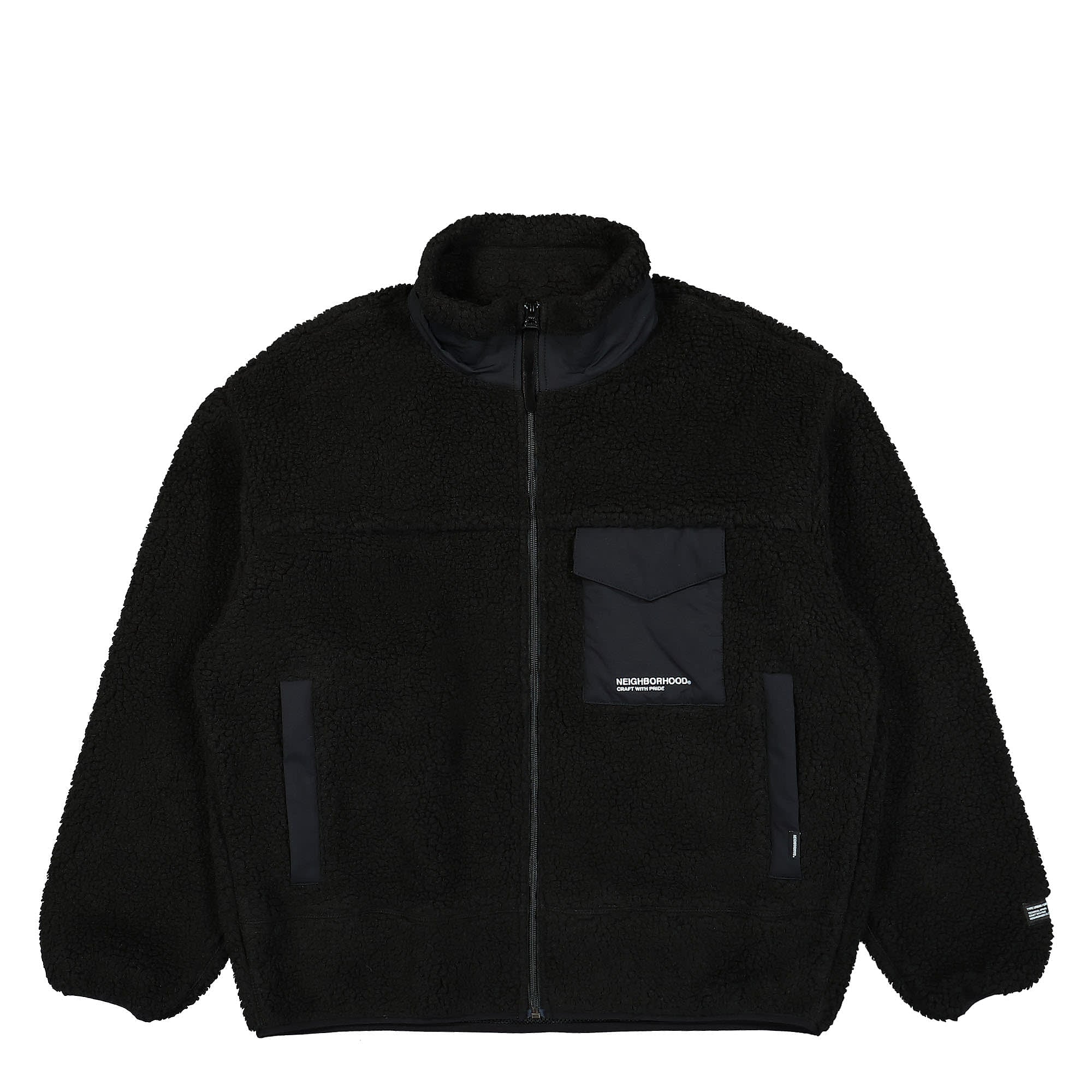Neighborhood Boa Fleece Jacket Black Fleece Jackets 232SZNH-JKM05 / Black | Overkill