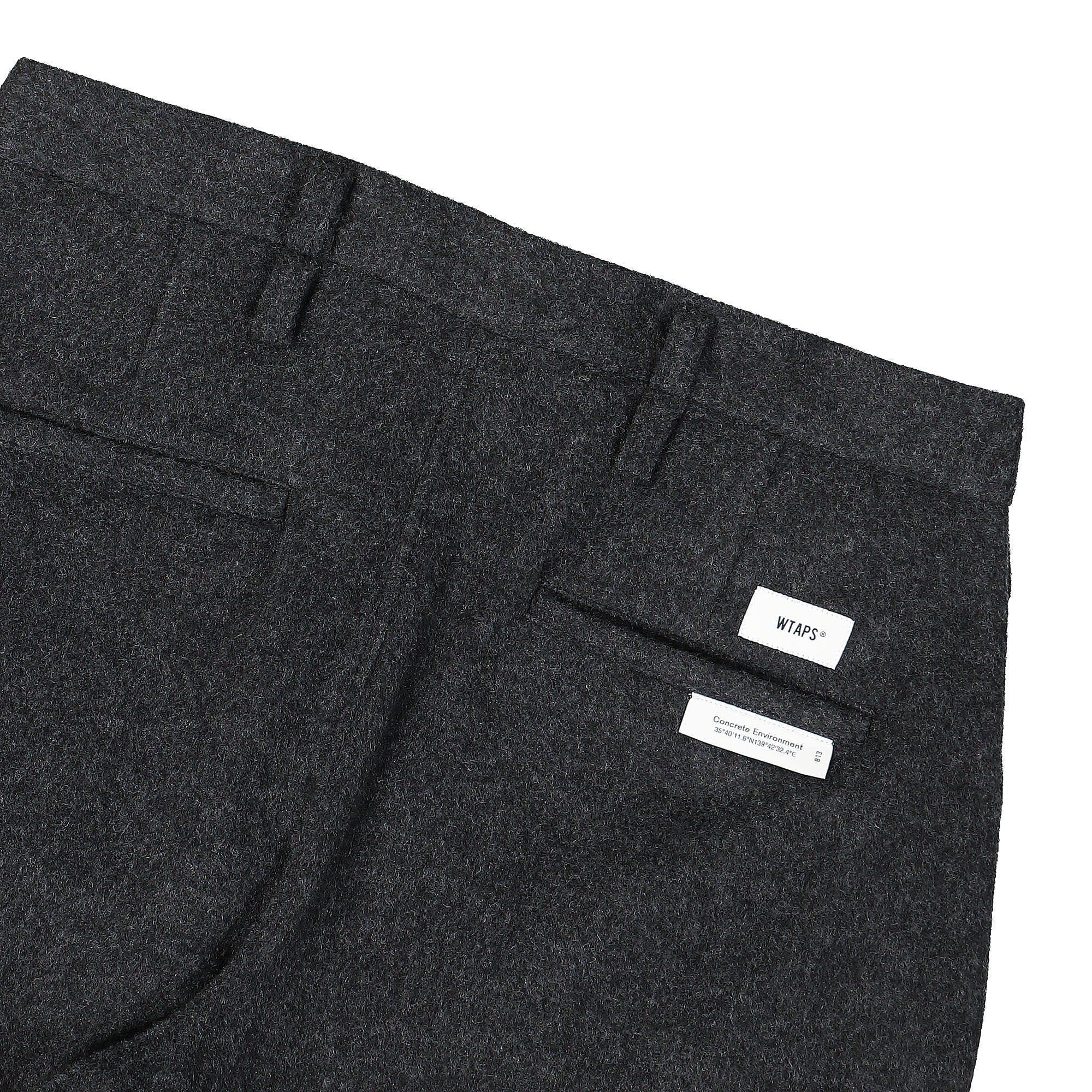 WTAPS Trdt1803 / Trousers / Wopl. Mosser Charcoal Casual Pants Detail view 1 | Overkill